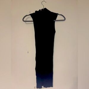 SEEK the label Black Sleeveless Turtleneck mini Dress